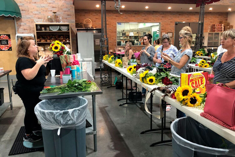 Wine & Design: Summer Bouquet & Bow Making Class