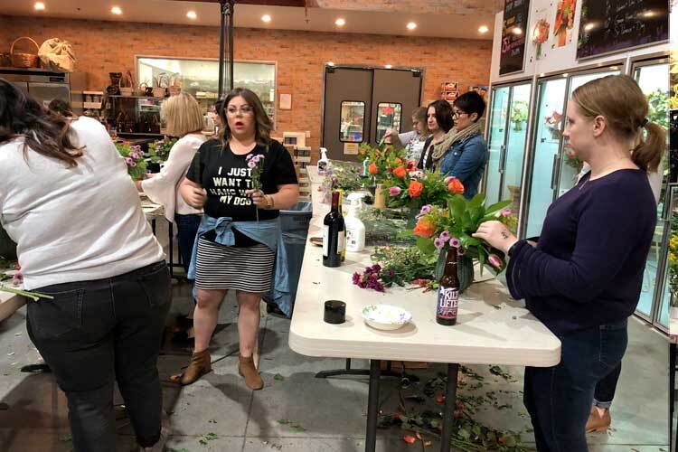 Wine & Design Floral Basics Class