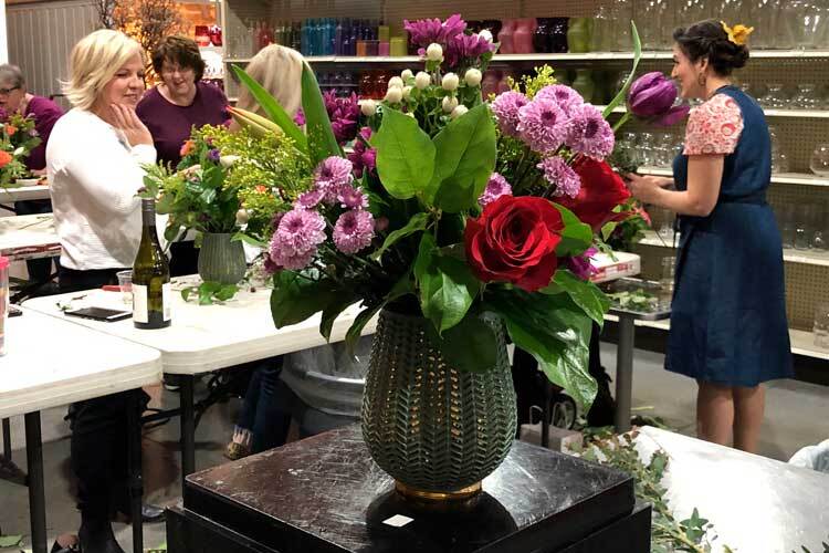 Wine & Design Floral Basics Class