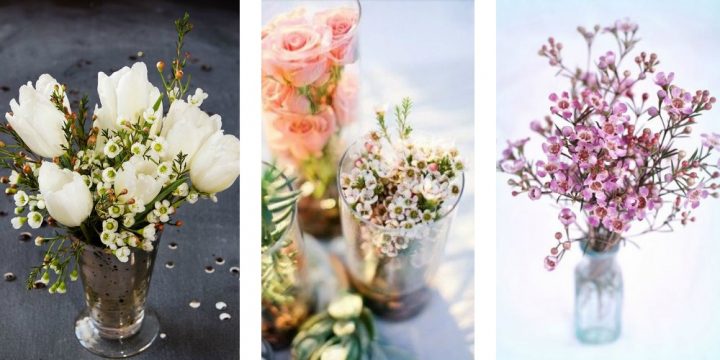 Wedding Flowers on a Budget: DIY WAX Flower Arrangements